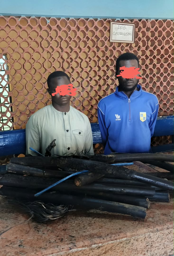 Jigawa state police Arrester suspected cable Vandals in 2 LG Areas  By Umar Akilu Majeri